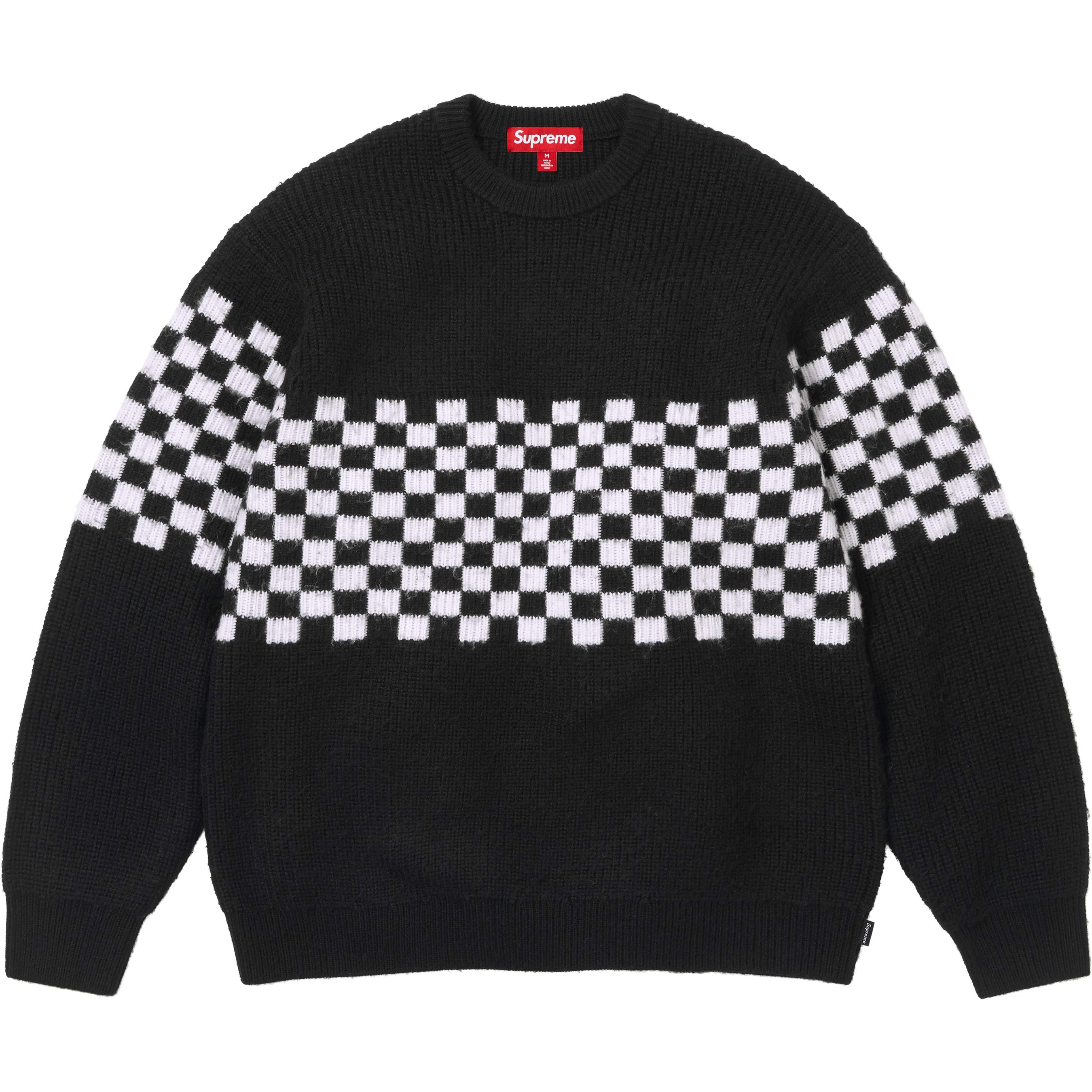 Checkerboard Pilled Sweater view 3